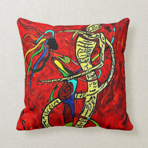 Double Sided Rumi and Tahireh Throw Pillow