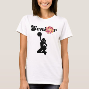 Double Sided Senior Cheerleader Maroon & Yellow T-Shirt