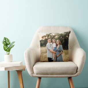Double Sided Single Photo Personalized Photo Throw Pillow