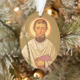 Double-Sided St. Aloysius (PM 01) Acrylic Ornament