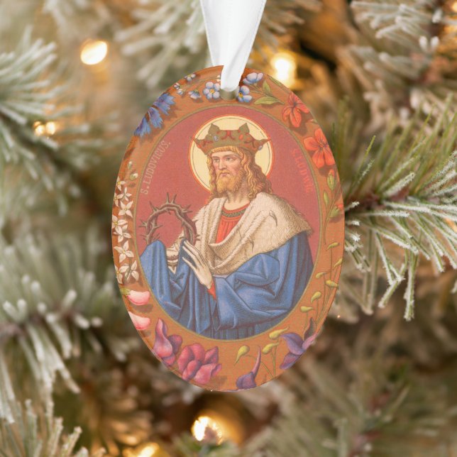 Double-sided St. Louis IX the King (PM 05) Acrylic Ornament (Tree)