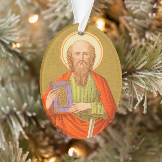 Double-Sided St. Paul the Apostle (PM 06) Acrylic Ornament (Tree)