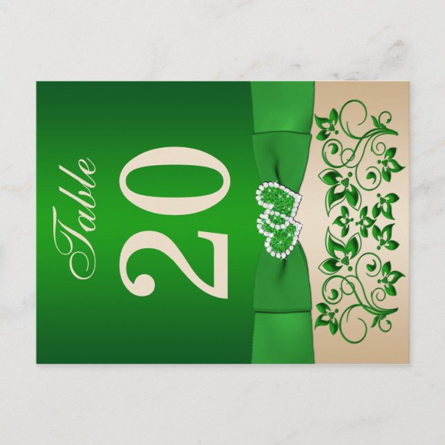 Double-sided Table Number Postcard (Front)