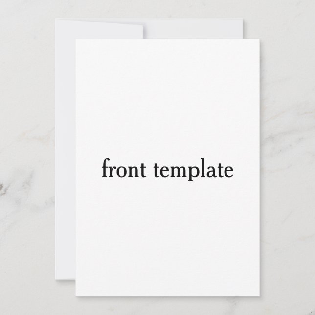double sided template (Front)