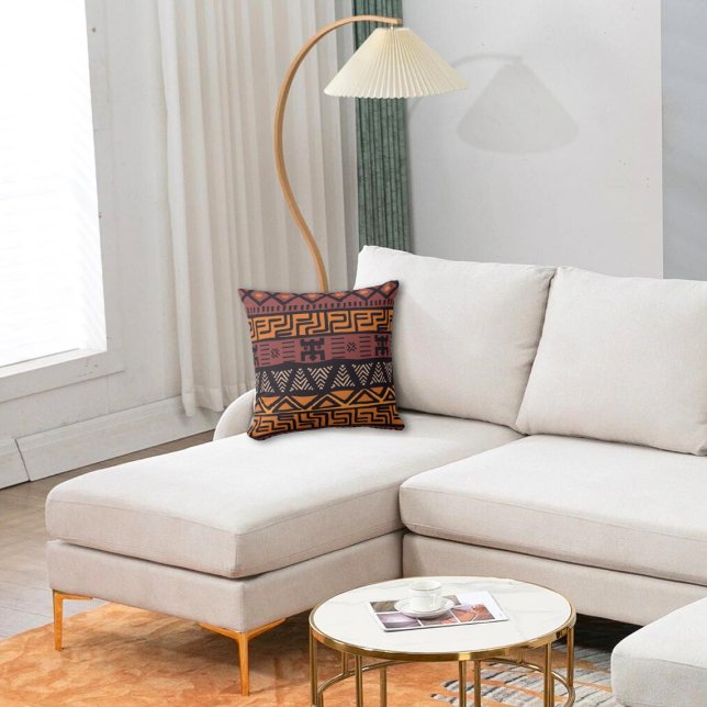 Double-Sided Tribal Ethnic Colourful Bohemian Throw Pillow (Creator Uploaded)