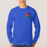Double Sided Upload Logo Image Men's Long Sleeve T-Shirt<br><div class="desc">Double Sided Upload Add Image Logo Photo Custom Personalize Template Men's Basic Long Sleeve Deep Royal Blue T-Shirt.</div>