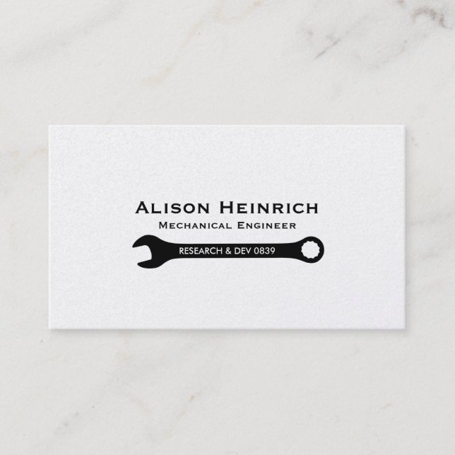 Double Sided Wrench 2 | Mechanic (elite-2) Business Card (Front)