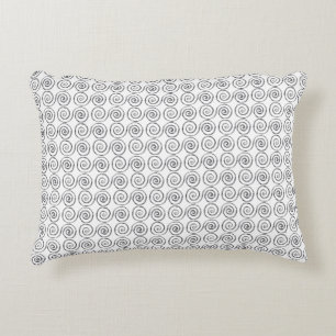 Double Spiral Celtic Pattern Accent Pillow