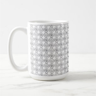 Double Spiral Celtic Pattern Coffee Mug
