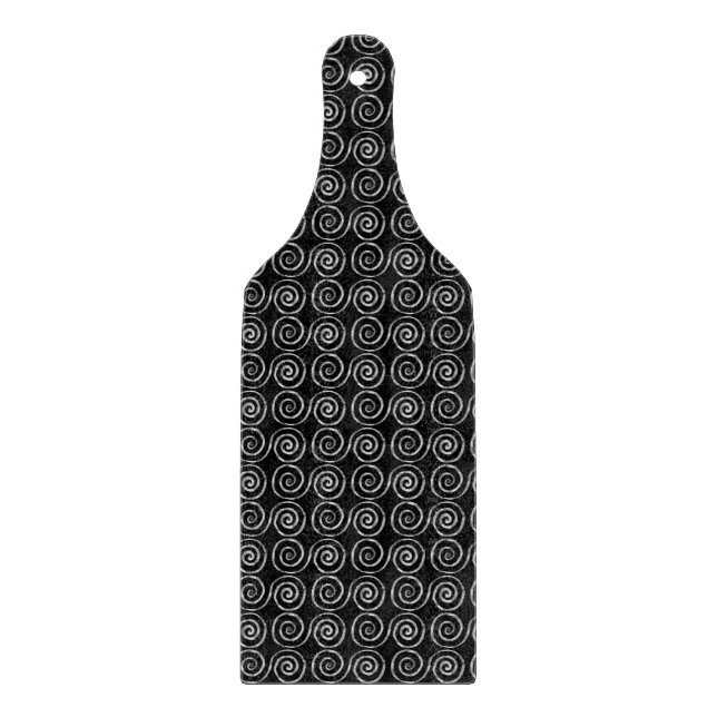 Double Spiral Celtic Pattern Cutting Board (Front)