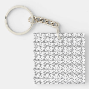 Double Spiral Celtic Pattern Keychain