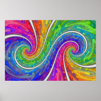 Double Spiral Poster