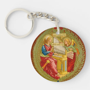 Double St. Cecilia of Rome (SNV 36) Keychain