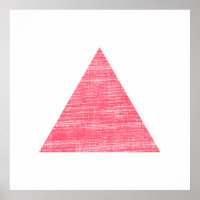Double Stamped Pink Triangle
