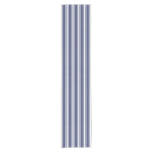 Double Striped Navy Blue Short Table Runner