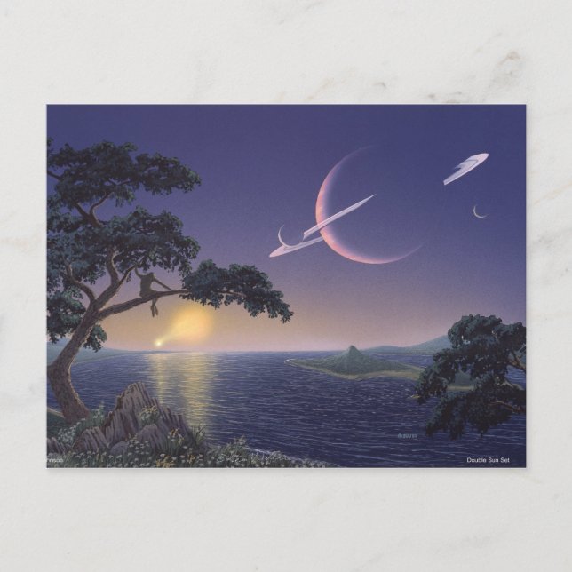 Double Sunset Postcard (Front)