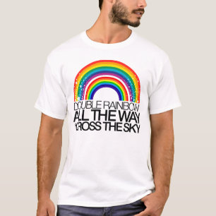 Double T-shirt d'arc-en-ciel