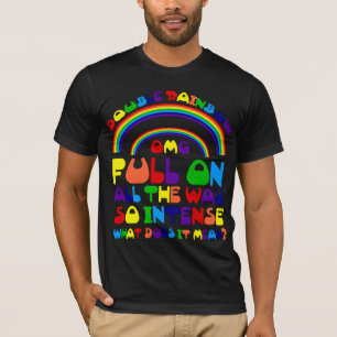 Double T-shirt d'arc-en-ciel
