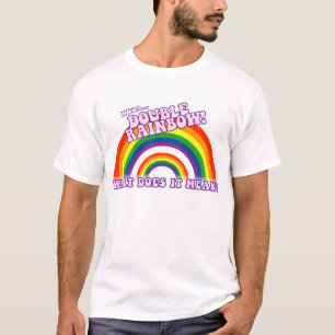Double T-shirt d'arc-en-ciel