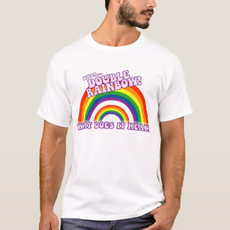 Double T-shirt d'arc-en-ciel