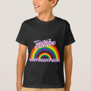 Double T-shirt d'arc-en-ciel