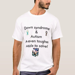 Double T-shirt de Dx vers le bas de syndome et
