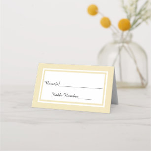 Double Tan Trim - Escort Card