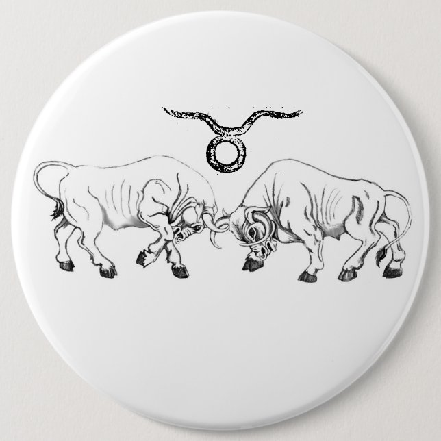 Double Taurus 6 Inch Round Button (Front)
