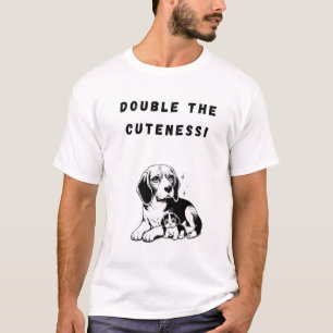 Double the Cuteness! Funny Dog T-Shirt