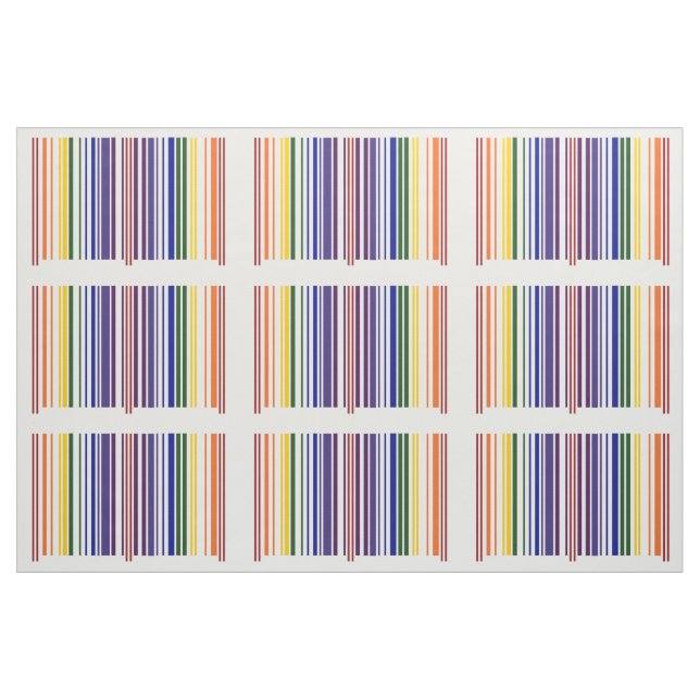 Double tissu géométrique de motif de code barres (Fat Quarter)