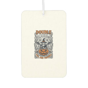 Double Toil Trouble Witch Pumpkin Halloween Cobweb Air Freshener