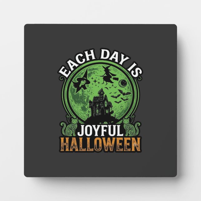 Double Toil Trouble Witch Pumpkin Halloween Cobweb Plaque (Front)