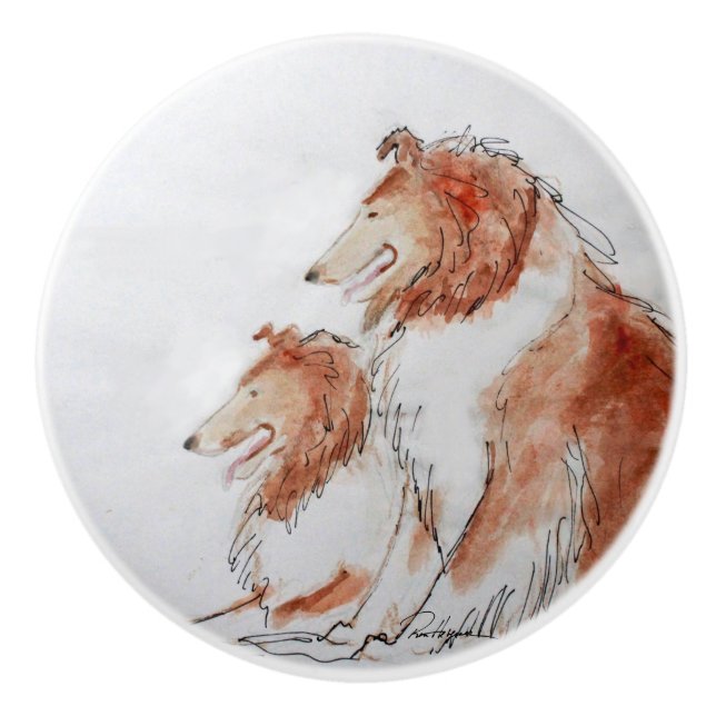 Double Trouble Ceramic Knob (Front)