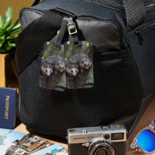 Double Trouble in the Canopy: Twin Possums Luggage Tag