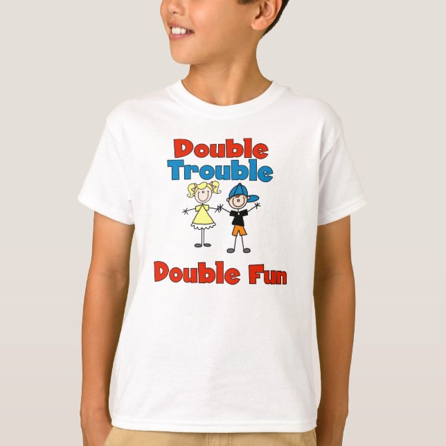 Double Trouble Kids T-shirt (Front)