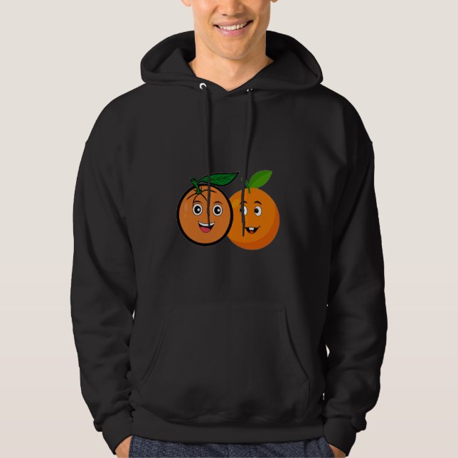 Double Trouble Oranges  Hoodie (Front)