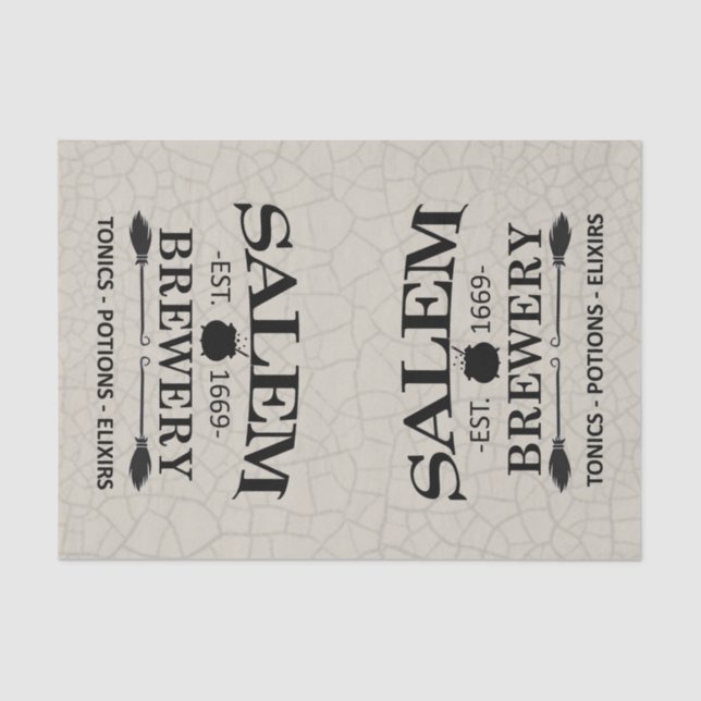 Double Trouble Salems - Cracked Background Tissue Paper (Front)