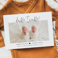 Double Trouble Twins Photo Birth