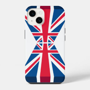 Double Union Jack, British flag in 3D iPhone 14 Case