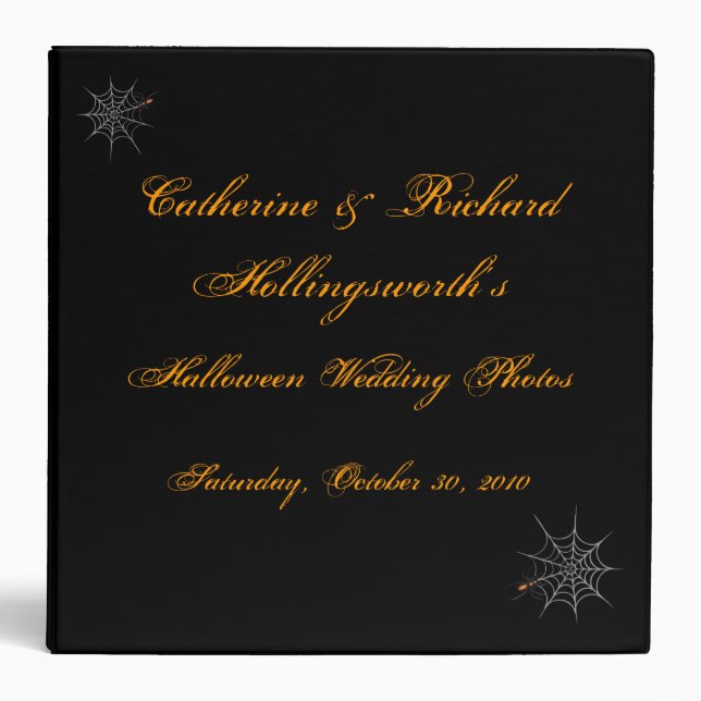 "Double Webbed Desire" - Photo Album Binder (Front)