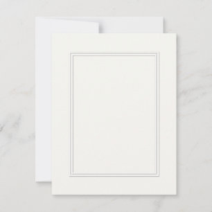 Double White Shadowed Border on Paper White
