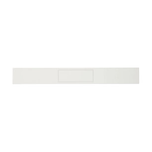 Double White Shadowed Border on Paper White Invitation Belly Band