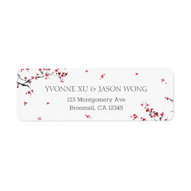 Double Xi Chinese Red Elegant Return  (Front)