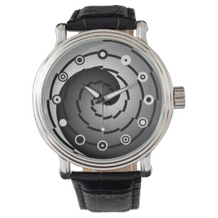 Double Yin Yang Spiral (Binary) by Kenneth Yoncich Watch