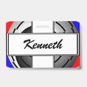 Double Yin Yang Spiral by Kenneth Yoncich Badge