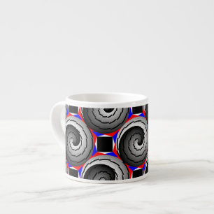 Double Yin Yang Spiral by Kenneth Yoncich Espresso Cup
