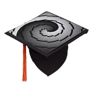 Double Yin Yang Spiral by Kenneth Yoncich Graduation Cap Topper