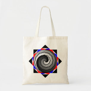 Double Yin Yang Spiral by Kenneth Yoncich Tote Bag