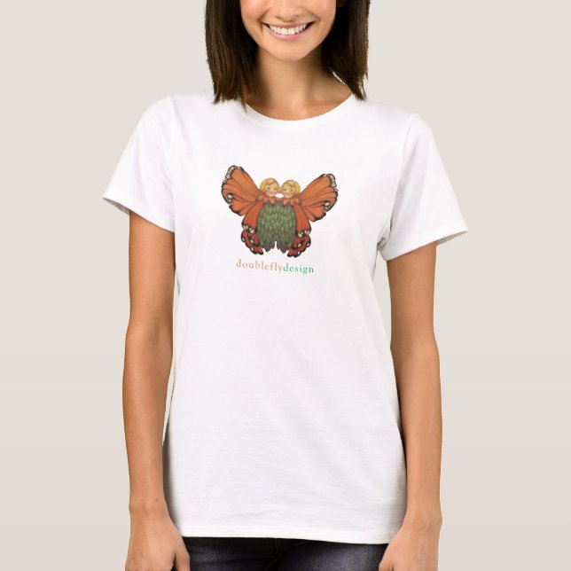 DoubleFly logo Baby Doll Tshirt (Front)