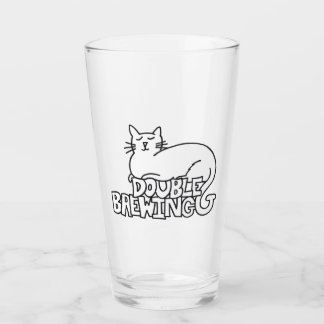 DoubleG Brewing White Cat Pint Glass! Glass